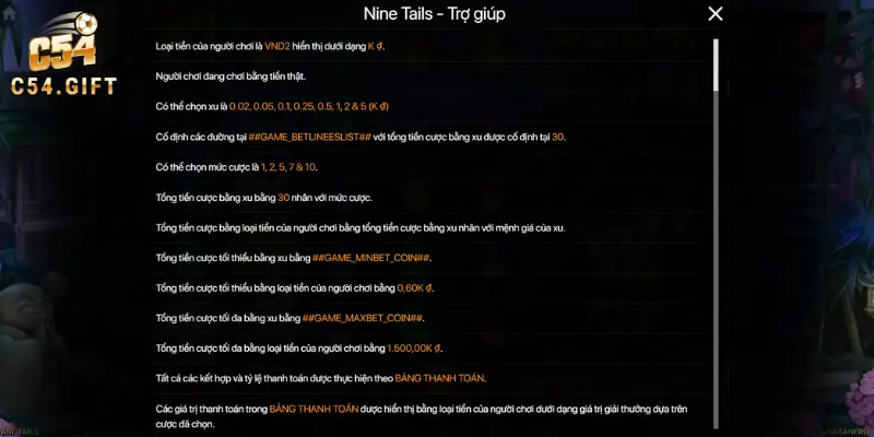 Slot Game C54 - Bí Kíp Chơi Thắng Sạch Tiền Từ Nhà Cái 4 Quy tắc đặt cược đơn giản trong slot game C54