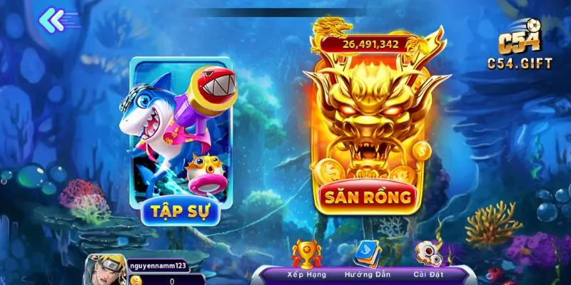 Giao diện 3D sống động và chất lượng Full HD giúp trải nghiệm bắn cá hoàn hảo hơn