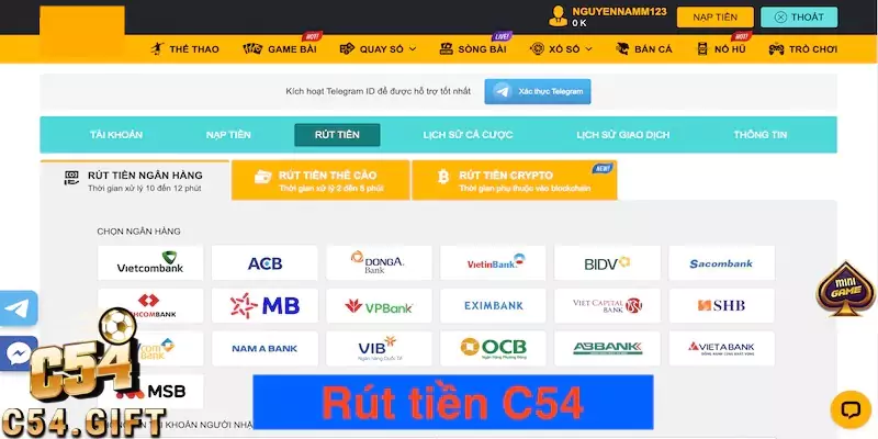 Hướng dẫn chi tiết thao tác rút tiền C54 nhanh chóng và an toàn 1 Hướng dẫn chi tiết thao tác rút tiền C54 nhanh chóng và an toàn