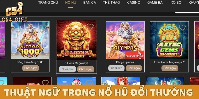 Giải mã cơn sốt game nổ hũ đổi thưởng: Từ a đến z cho người mới 2 Thuật ngữ trong game nổ hũ đổi thưởng cần nắm