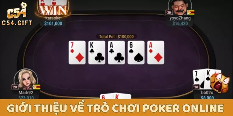 Chơi Poker Online - Hướng Dẫn Cách Chơi Cho Người Mới 1 Giới thiệu vài nét về trò chơi Poker online