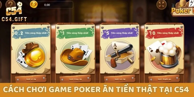 Bật Mí Cách Chơi Poker Không Bao Giờ Thua Cho Tân Binh 2 Hướng dẫn cách chơi game poker online ăn tiền thật tại C54