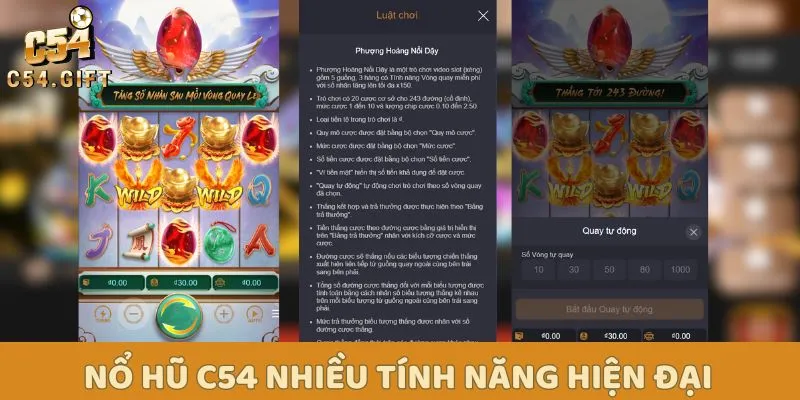 Nổ Hũ Là Gì? Bật Mí Mẹo Chơi Nổ Hũ Đổi Thưởng C54 4 Nổ hũ C54 tích hợp đa dạng các tính năng hiện đại, tiện lợi nhất